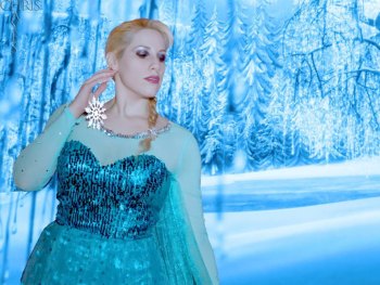"Frozen" Continues Burning Up Box Office in Week 12 Professional Cosplay model, Elsa Littlepage